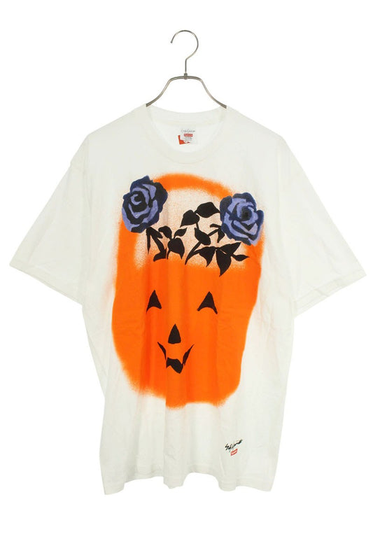Supreme x Yohji Yamamoto 22AW Pumpkin Tee Print T-Shirt White Size L