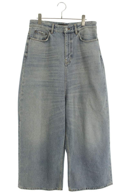 BALENCIAGA Distressed Baggy Wide Jeans Blue Size 26