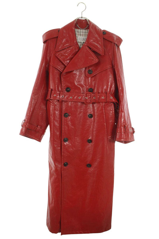 Maison Margiela 20AW Leather Coat Red Size XS
