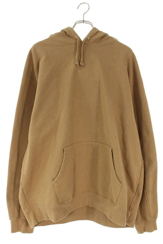 Supreme 22SS Cropped Panels Hooded Sweatshirt Brown Size XXL