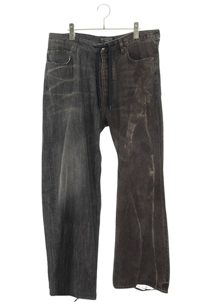 Balenciaga Distressed Denim Pants Black Size M