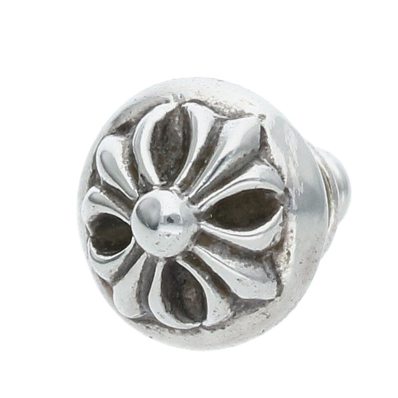Chrome Hearts Cross Ball Stud Earring Silver (Silver 1.64g)