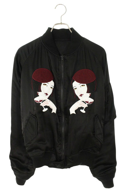 YOHJI YAMAMOTO Reversible Silk Blouson Black Size M
