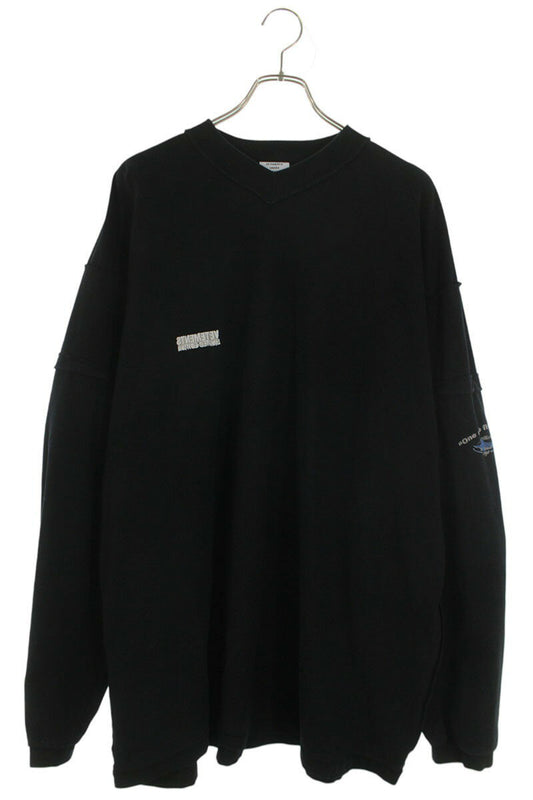 Vetements 24SS Print Long Sleeve T-Shirt Black Size XS