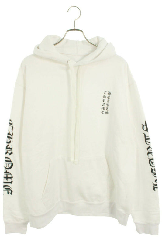Chrome Hearts SWTSHRT PLVR Logo Print Pullover Hoodie White Size L