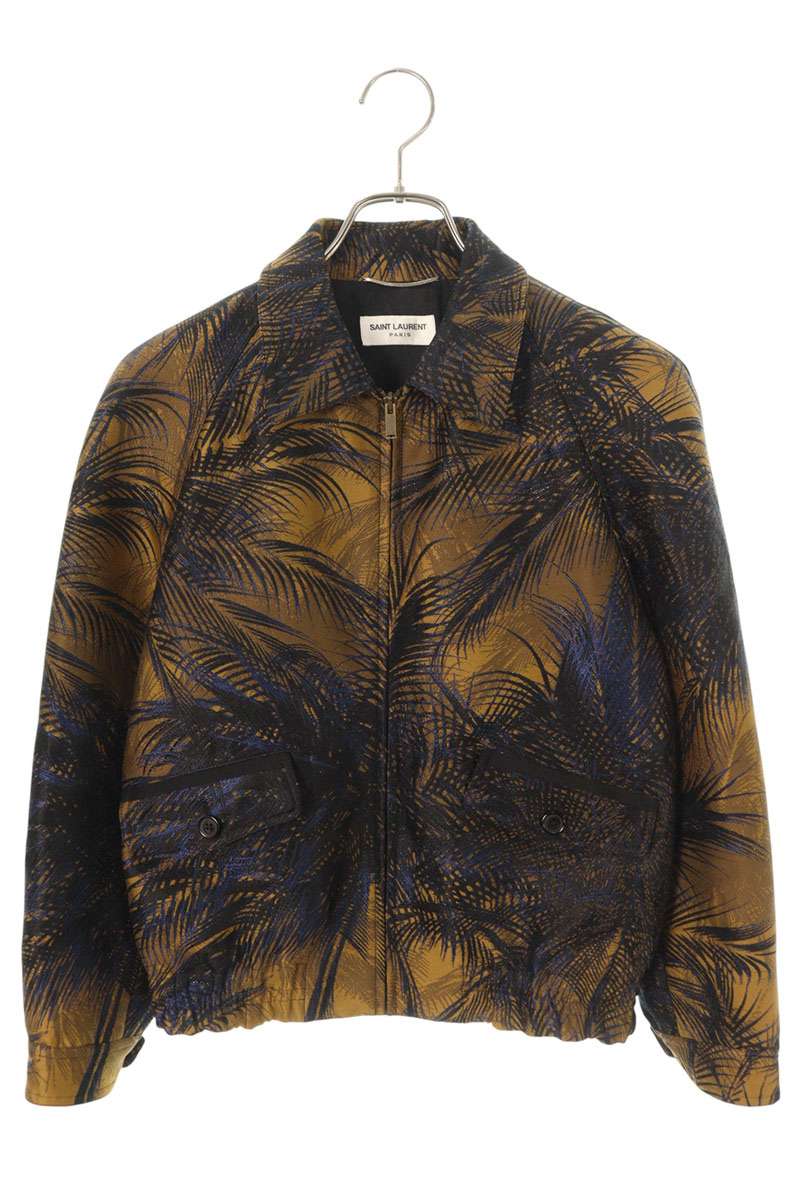 Saint Laurent Paris Zip Up Blouson Brown Size 42