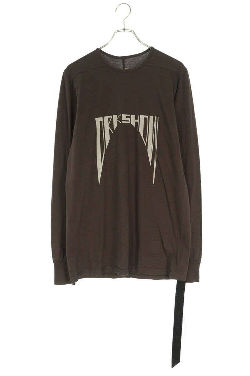 DRKSHDW 25AW Logo Print Long Sleeve T-Shirt Brown Size M