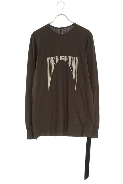 DRKSHDW 25AW Logo Print Long Sleeve T-Shirt Brown Size M