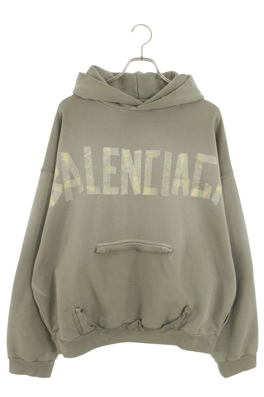 BALENCIAGA 25SS Taped Logo Hoodie Multi Size M