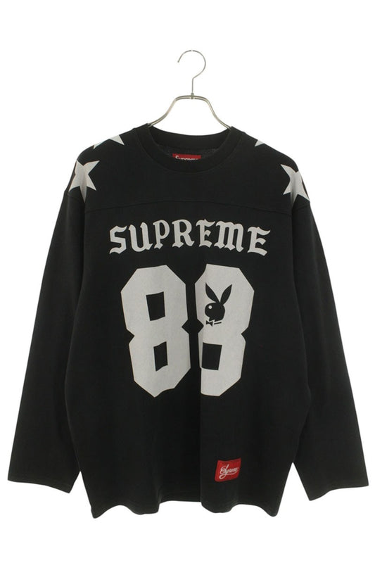 Supreme x Playboy 26SS Playboy L S Football Top Black Size L