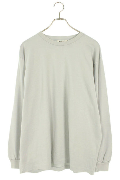 Auralee Crewneck Long Sleeve T-Shirt Blue Size L