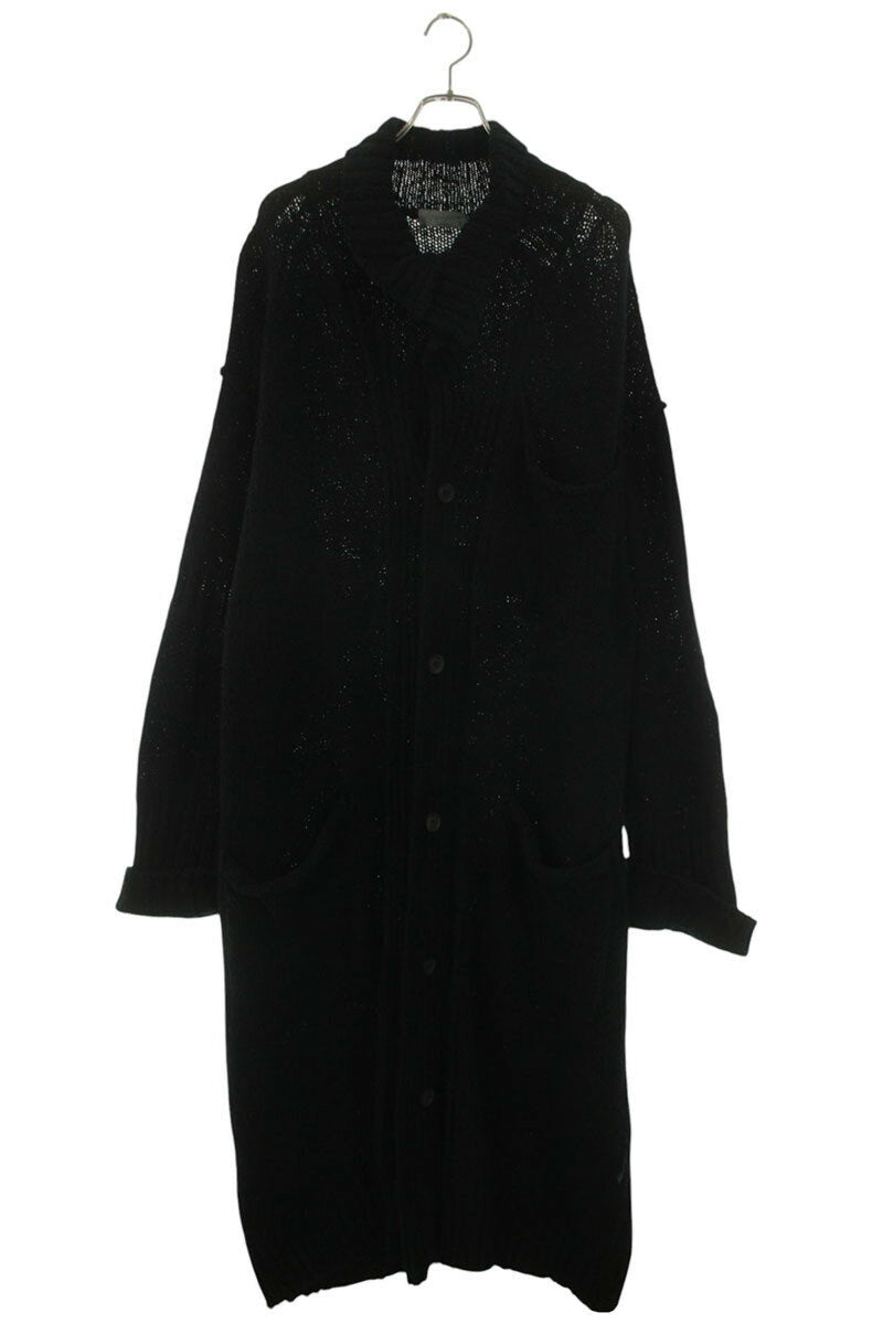 YOHJI YAMAMOTO POUR HOMME 25AW High Neck Cardigan Black Size L