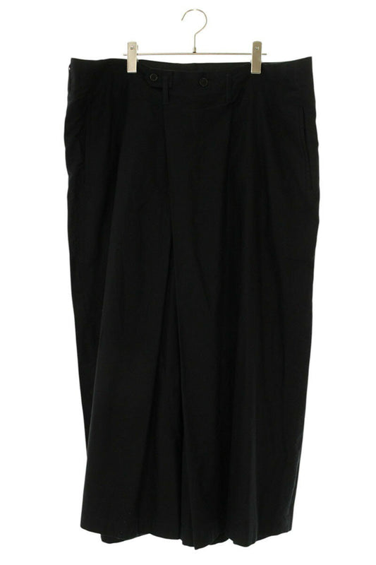 BLACK Scandal Yohji Yamamoto Wide Cotton Long Pants Black Size 32