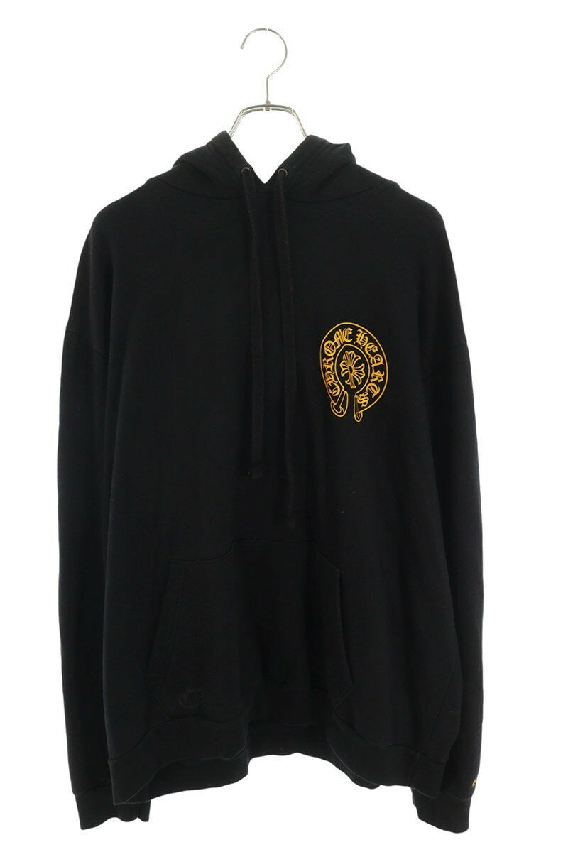 Chrome Hearts WWW.CHROMEHEARTS.COM HOODIE Black x Yellow x Silver Size XL