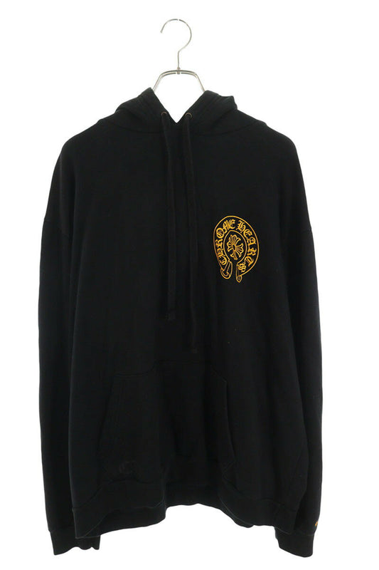 Chrome Hearts WWW.CHROMEHEARTS.COM HOODIE Black x Yellow x Silver Size XL