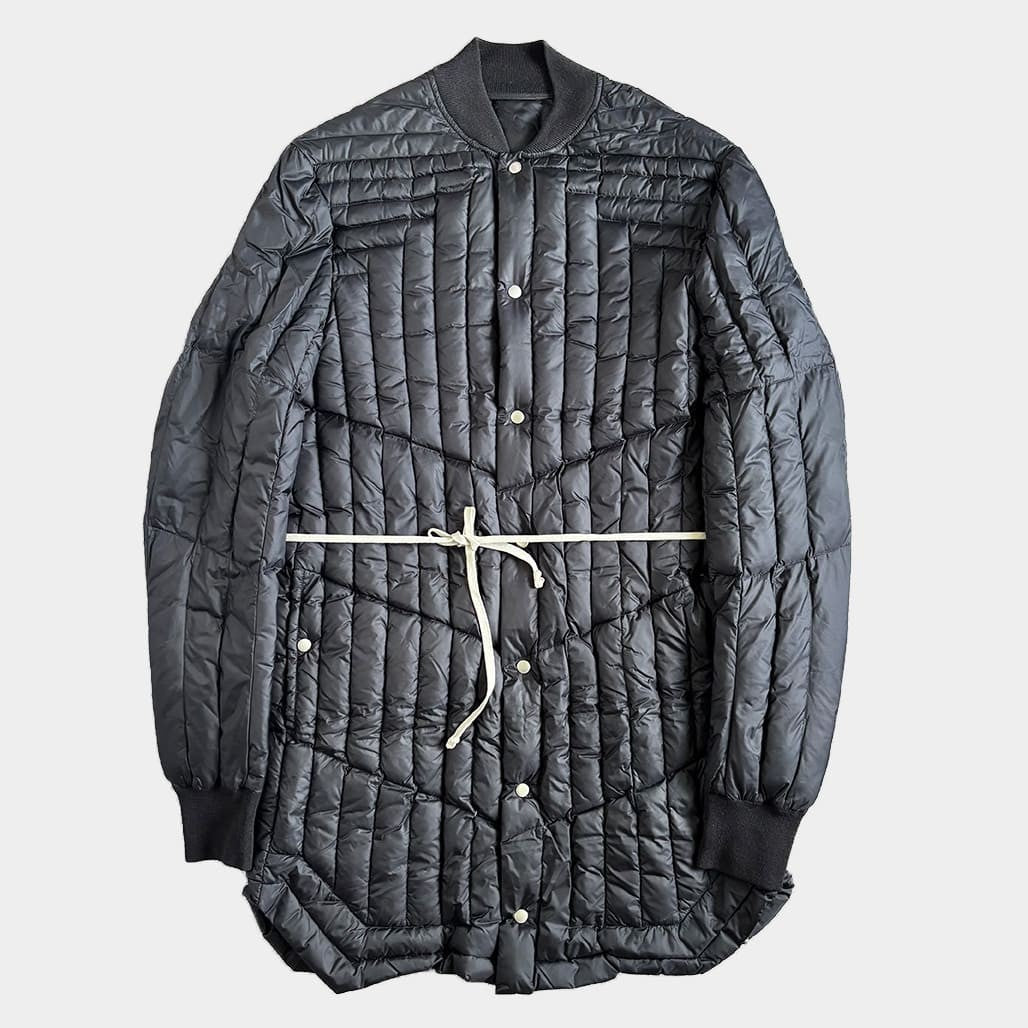 RICK OWENS 21AW Down Coat Black Size 48