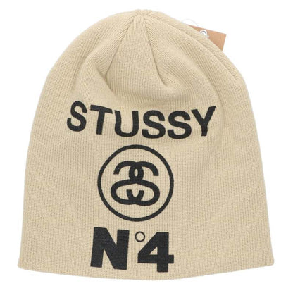 Stussy 25SS Logo Beanie Beige Size ONE