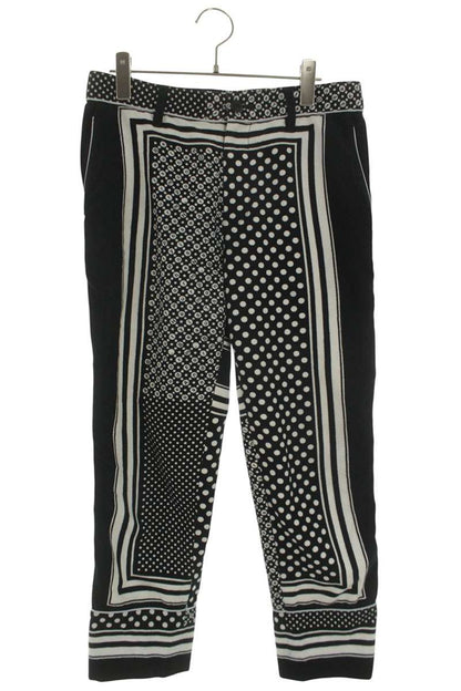 Sacai 16AW All-Over Print Long Pants Black x White US 30