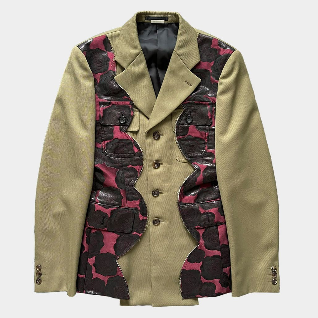 COMME DES GARCONS HOMME PLUS 22SS Hana no Sonzai Tailored Jacket Beige Size M