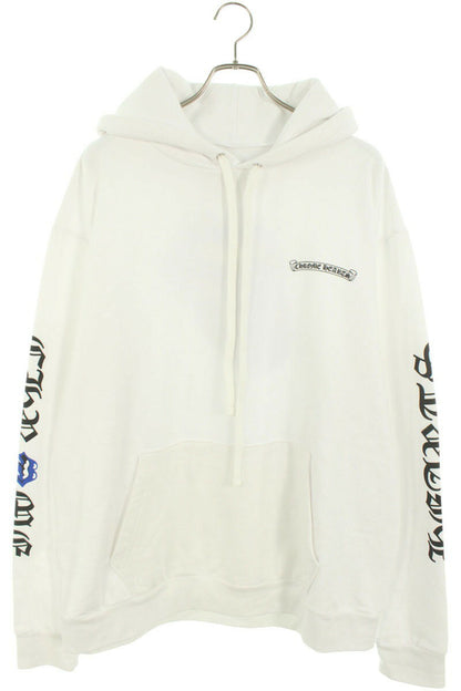Chrome Hearts SWTSHRT PLVR LTD Print Pullover Hoodie White x Blue Size XL