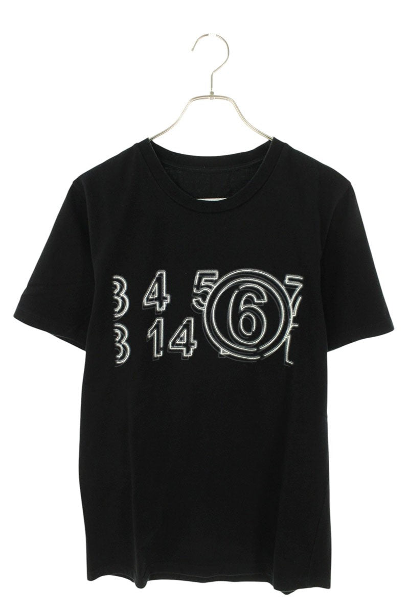 XS S Numbering Logo T-Shirt Black Size XS