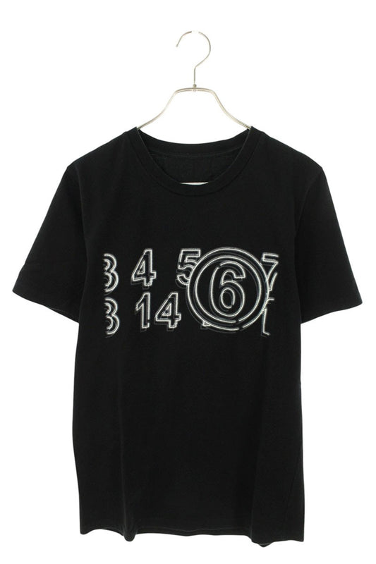 XS S Numbering Logo T-Shirt Black Size XS