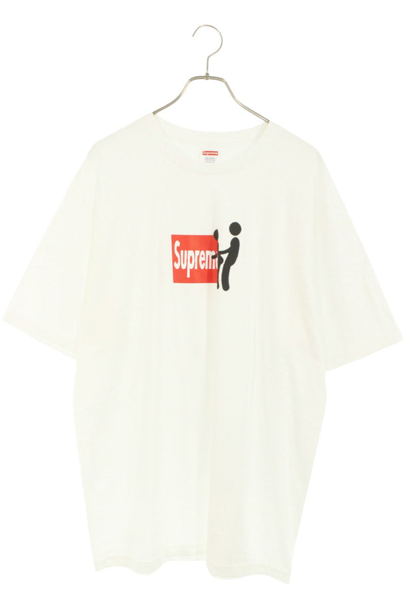 Supreme 25AW Stick Tee Logo Print T-Shirt White Size XL