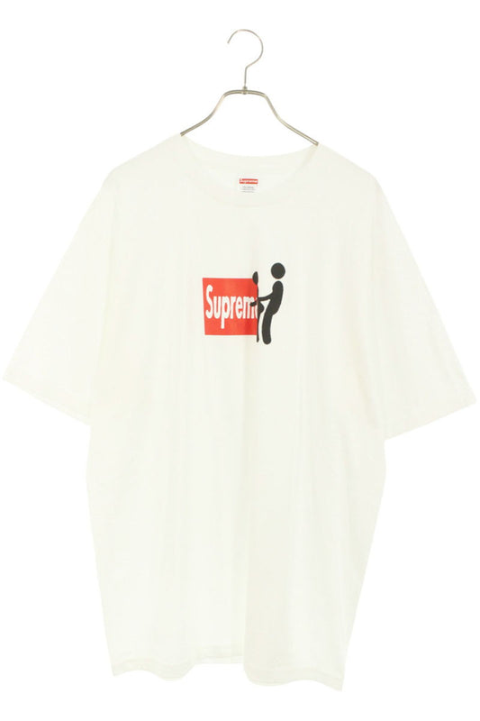 Supreme 25AW Stick Tee Logo Print T-Shirt White Size XL