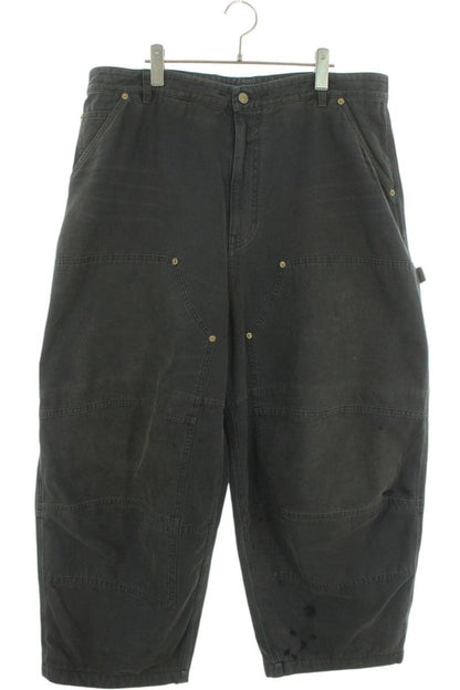 BALENCIAGA Double Knee Painter Denim Pants Black Size 32