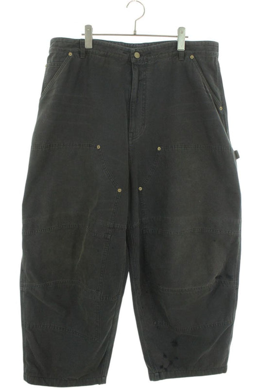 BALENCIAGA Double Knee Painter Denim Pants Black Size 32