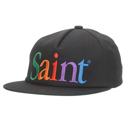 Saint Michael Logo Embroidered Hat Black Size ONE