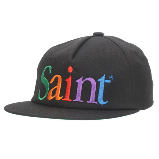 Saint Michael Logo Embroidered Hat Black Size ONE