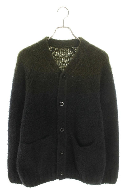 Sacai Gradation Knit Cardigan Black x Green Size M