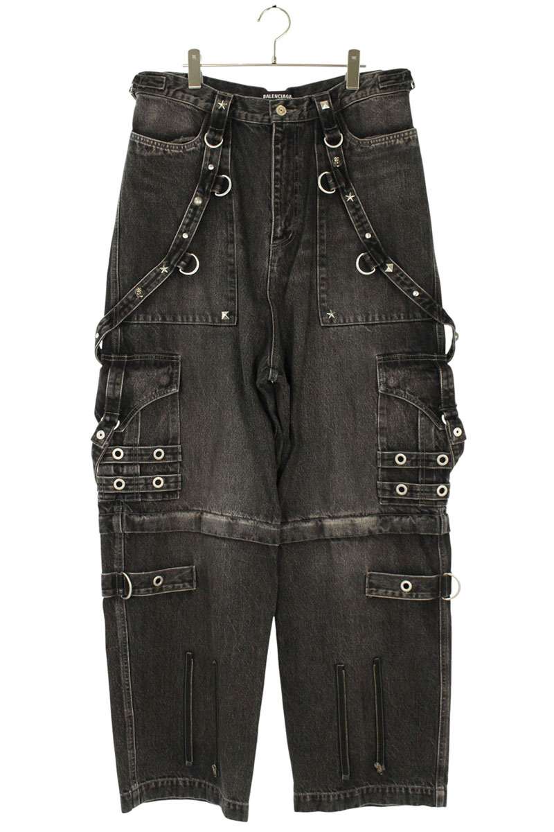 BALENCIAGA 22SS Studded Baggy Denim Pants Multi Size 32