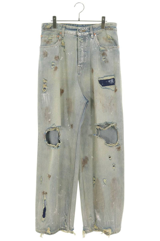 Vetements 25SS Distressed Denim Pants Blue Size 29
