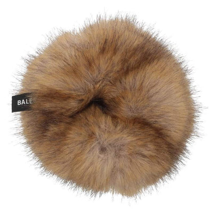 Balenciaga Faux fur scrunchie Brown