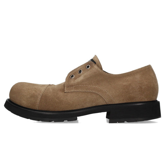 BALENCIAGA Track Derby Suede Shoes Beige Size 8.5