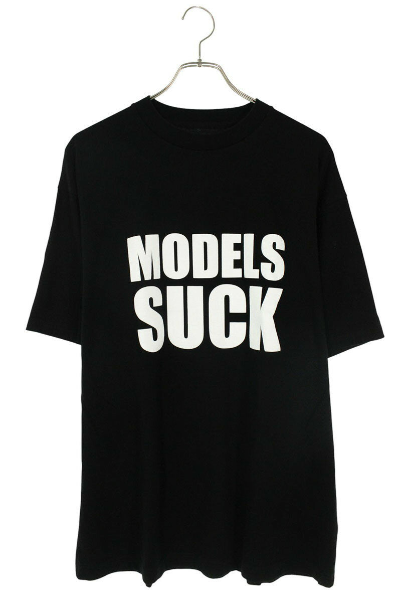 SEQUEL MODELS SUCK Print T-Shirt Black Size XL