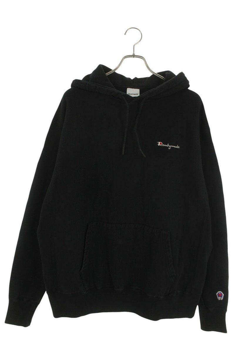 READYMADE Logo Embroidered Hoodie Black Size L