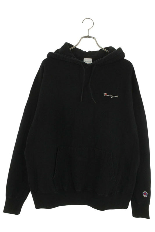 READYMADE Logo Embroidered Hoodie Black Size L