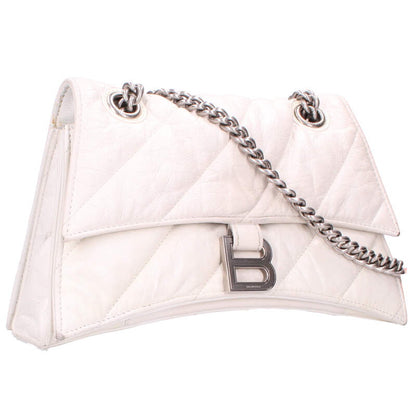 Balenciaga Crush Chain Bag Strap Shoulder White x Silver One Size