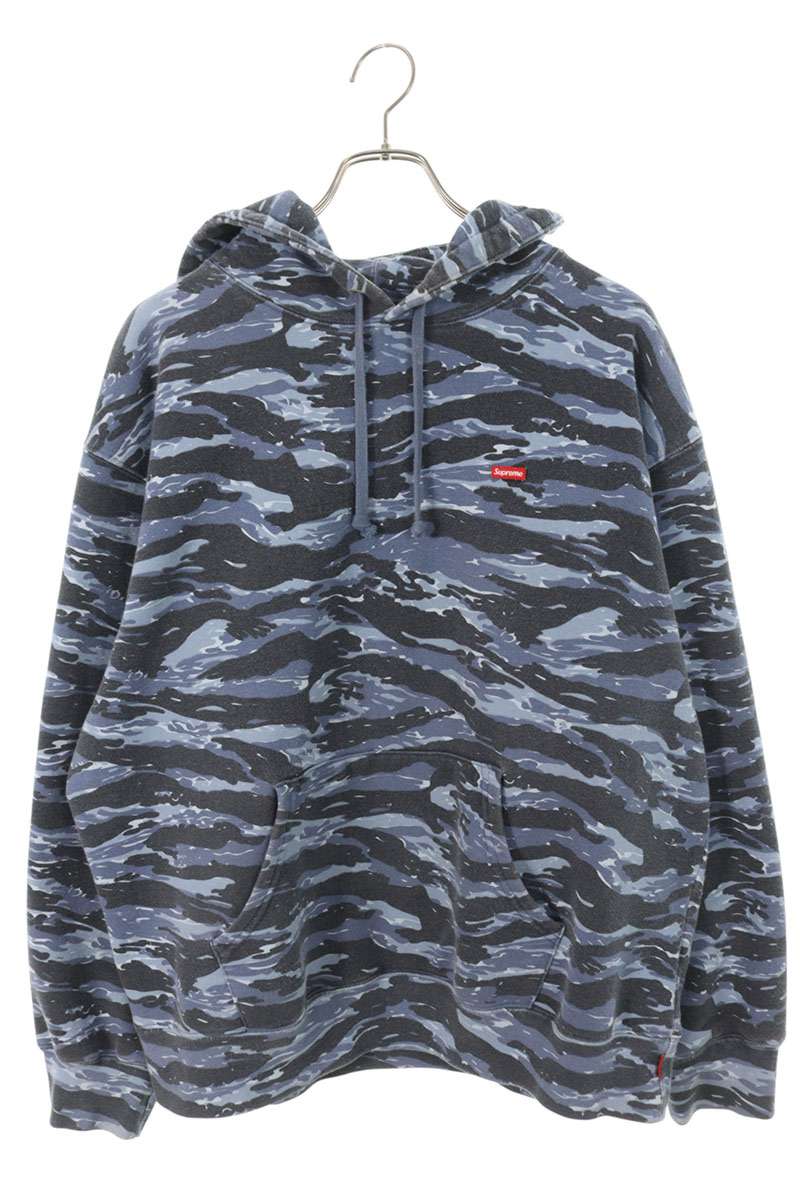 Supreme 24AW Small Box Hooded Sweatshirt Blue Size L