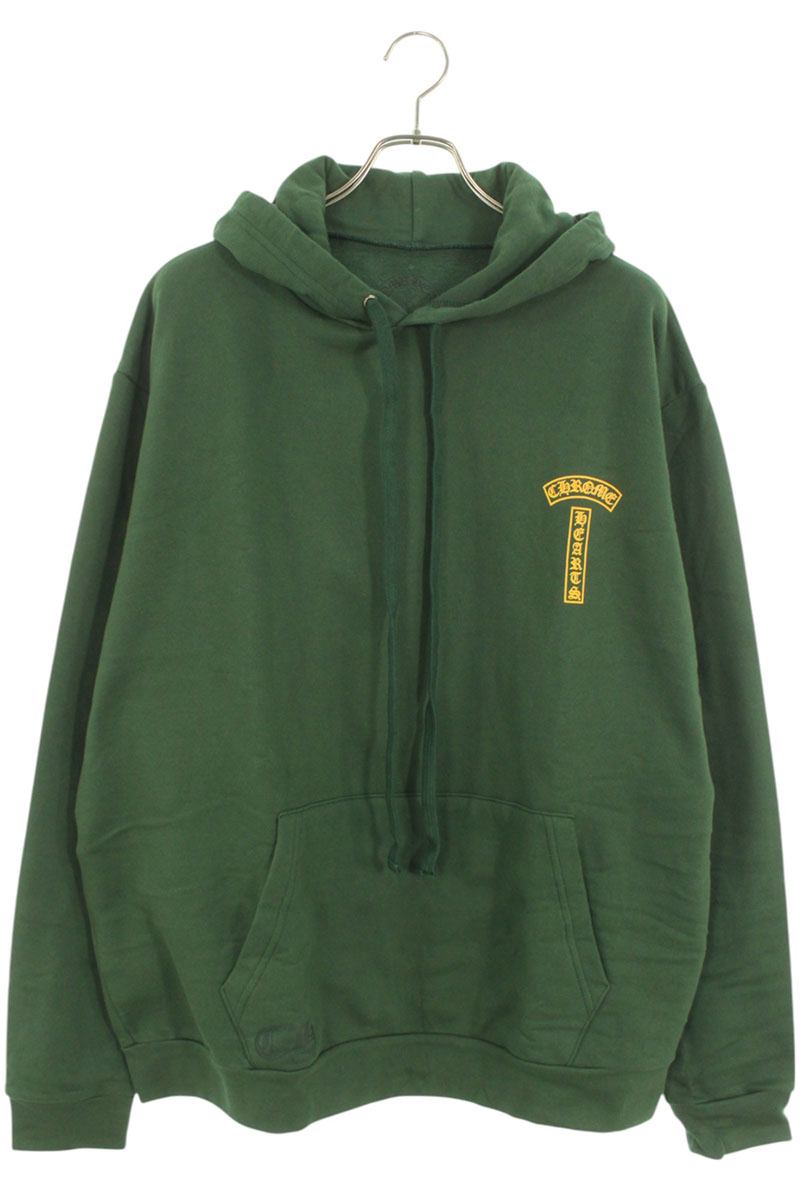 Chrome Hearts SWTSHRT PLV Logo Hoodie Green x Yellow Size L