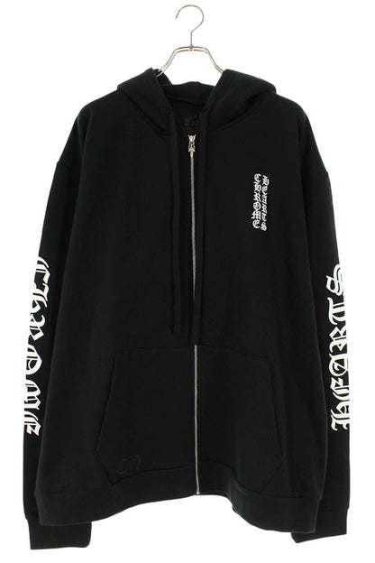 Chrome Hearts SWTSHRT HD ZIP Logo Print Up Hoodie Size XXL