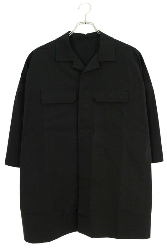 Rick Owens 25SS TE Short Sleeve Shirt Black Size 52
