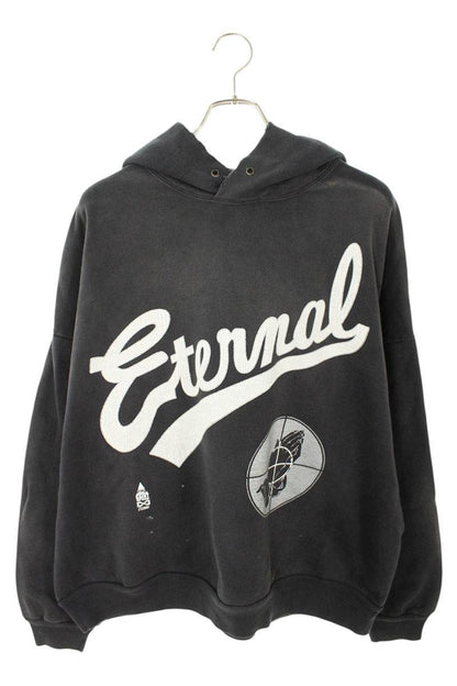 Saint Michael x Fear of God Vintage Logo Print Hoodie Black Size XXL