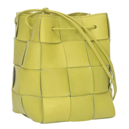 Bottega Veneta Leather Shoulder Bag Yellow