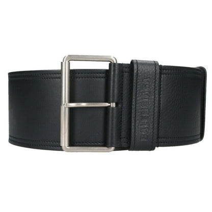 Balenciaga Wide Leather Belt Black One Size