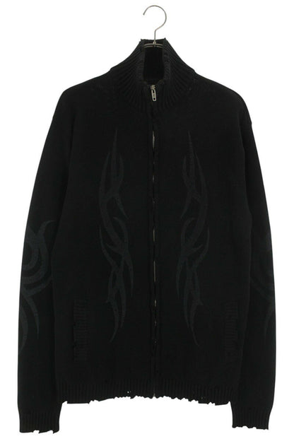 BALENCIAGA 24AW Y2K Zip-Up Cardigan Black Size S