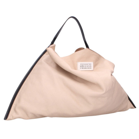 Maison Margiela Leather Hand Bag Beige